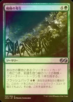 画像1: [FOIL] 蜘蛛の発生/Spider Spawning 【日本語版】 [UMA-緑U]