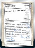 Look at Me, I'm R&D 【英語版】 [UND-白R]