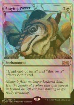 画像1: [FOIL] Staying Power 【英語版】 [UND-白List]