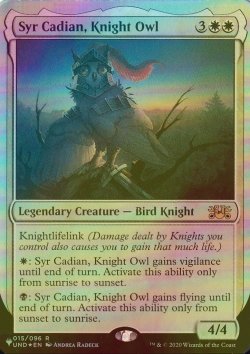 画像1: [FOIL] Syr Cadian, Knight Owl 【英語版】 [UND-白List]