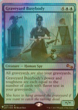 画像1: [FOIL] Graveyard Busybody 【英語版】 [UST-青List]