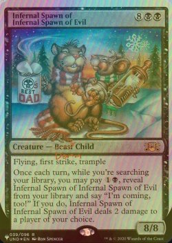 画像1: [FOIL] Infernal Spawn of Infernal Spawn of Evil 【英語版】 [UND-黒List]