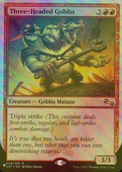 画像1: [FOIL] Three-Headed Goblin 【英語版】 [UST-赤List]