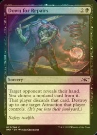 [FOIL] Down for Repairs 【英語版】 [UNF-黒C]