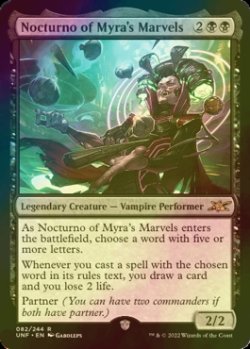 画像1: [FOIL] Nocturno of Myra's Marvels 【英語版】 [UNF-黒R]