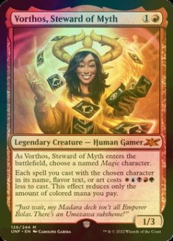 画像1: [FOIL] Vorthos, Steward of Myth 【英語版】 [UNF-赤MR]