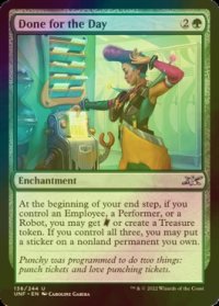 [FOIL] Done for the Day 【英語版】 [UNF-緑U]