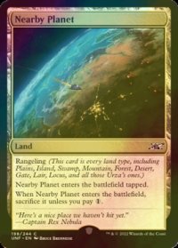 [FOIL] Nearby Planet 【英語版】 [UNF-土地C]