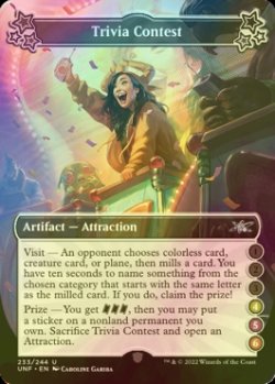 画像1: [FOIL] Trivia Contest ●●●(4)(5)(6) 【英語版】 [UNF-アトラクションU]