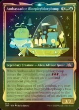 [FOIL] Ambassador Blorpityblorpboop (ショーケース版) 【英語版】 [UNF-金U]