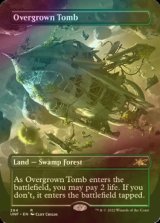 [FOIL] 草むした墓/Overgrown Tomb (全面アート版) 【英語版】 [UNF-土地R]