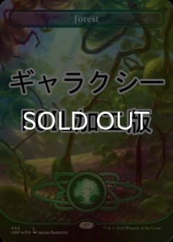 画像1: [FOIL] 森/Forest No.490 (全面アート版・ギャラクシー仕様) 【英語版】 [UNF-土地C]