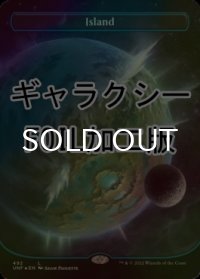 [FOIL] 島/Island No.492 (ギャラクシー仕様) 【英語版】 [UNF-土地C]