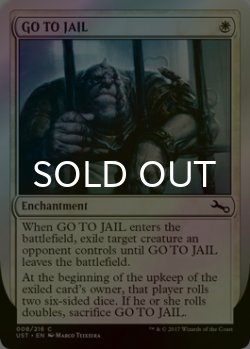 画像1: [FOIL] GO TO JAIL 【英語版】 [UST-白C]
