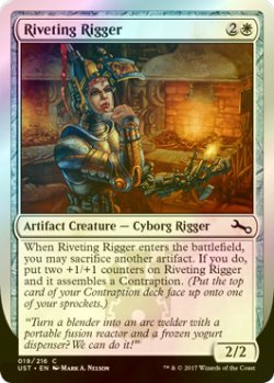 画像1: [FOIL] Riveting Rigger 【英語版】 [UST-白C]