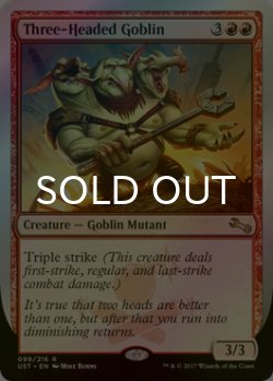 画像1: [FOIL] Three-Headed Goblin 【英語版】 [UST-赤R]