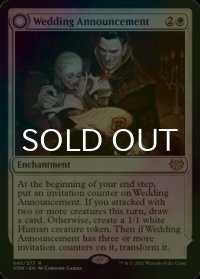[FOIL] 婚礼の発表/Wedding Announcement 【英語版】 [VOW-白R]