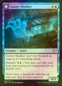 [FOIL] 排水路に潜むもの/Gutter Skulker 【英語版】 [VOW-青U]