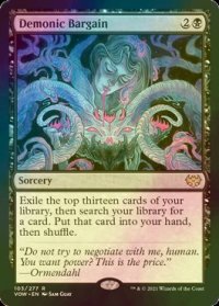 [FOIL] 悪魔の取り引き/Demonic Bargain 【英語版】 [VOW-黒R]