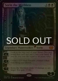 [FOIL] 不笑のソリン/Sorin the Mirthless (海外産ブースター版) 【英語版】 [VOW-黒MR]
