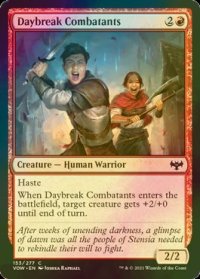 [FOIL] 夜明けの戦闘員/Daybreak Combatants 【英語版】 [VOW-赤C]