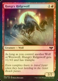 [FOIL] 飢えた峰狼/Hungry Ridgewolf 【英語版】 [VOW-赤C]