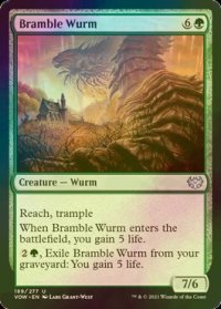[FOIL] 棘茨のワーム/Bramble Wurm 【英語版】 [VOW-緑U]