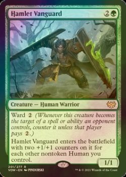 画像1: [FOIL] 小村の先兵/Hamlet Vanguard 【英語版】 [VOW-緑R]