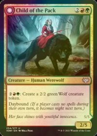 [FOIL] 群れの仔/Child of the Pack 【英語版】 [VOW-金U]