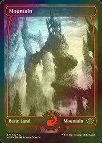 [FOIL] 山/Mountain No.274 (海外産ブースター版) 【英語版】 [VOW-土地C]