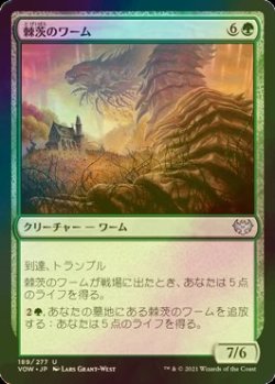 画像1: [FOIL] 棘茨のワーム/Bramble Wurm 【日本語版】 [VOW-緑U]