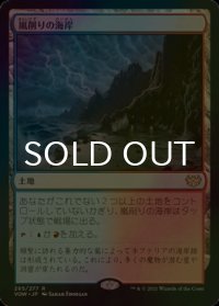 [FOIL] 嵐削りの海岸/Stormcarved Coast 【日本語版】 [VOW-土地R]