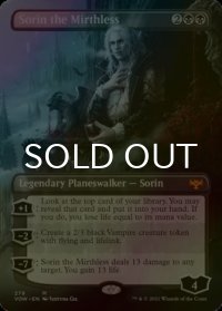 [FOIL] 不笑のソリン/Sorin the Mirthless (全面アート・海外産ブースター版) 【英語版】 [VOW-黒MR]