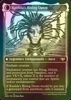 画像2: [FOIL] ドーンハルトの殉教者、カティルダ/Katilda, Dawnhart Martyr (ショーケース・海外産ブースター版) 【英語版】 [VOW-白R]