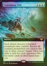 [FOIL] 飲み込む潮/Consuming Tide (拡張アート版) 【英語版】 [VOW-青R]