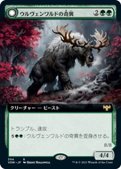 画像1: ウルヴェンワルドの奇異/Ulvenwald Oddity (拡張アート版) 【日本語版】 [VOW-緑R]