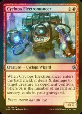 [FOIL] サイクロプスの電術師/Cyclops Electromancer 【英語版】 [WAR-赤U]