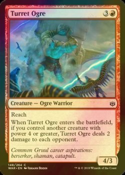 画像1: [FOIL] 砲塔のオーガ/Turret Ogre 【英語版】 [WAR-赤C]