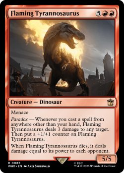 画像1: 燃え盛るティラノサウルス/Flaming Tyrannosaurus 【英語版】 [WHO-赤R]