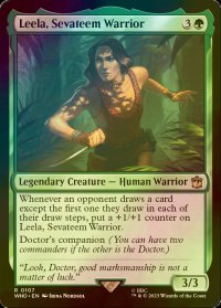 [FOIL] サバティームの戦士、リーラ/Leela, Sevateem Warrior No.107 【英語版】 [WHO-緑R]