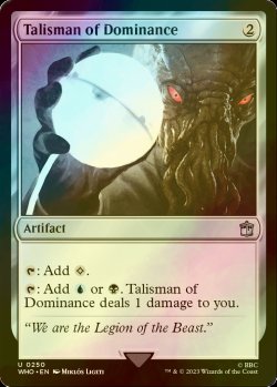 画像1: [FOIL] 威圧のタリスマン/Talisman of Dominance No.250 【英語版】 [WHO-灰U]