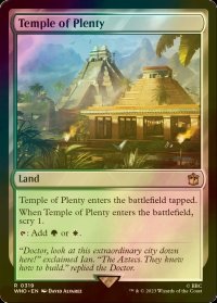 [FOIL] 豊潤の神殿/Temple of Plenty No.319 【英語版】 [WHO-土地R]