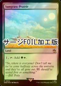 [FOIL] サングラスの大草原/Sungrass Prairie No.902 (サージ仕様) 【英語版】 [WHO-土地R]