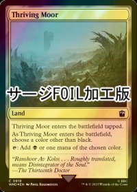 [FOIL] 興隆する湿地帯/Thriving Moor No.919 (サージ仕様) 【英語版】 [WHO-土地C]