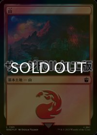 [FOIL] 山/Mountain No.1163 (サージ仕様) 【日本語版】 [WHO-土地C]