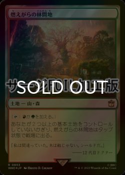 画像1: [FOIL] 燃えがらの林間地/Cinder Glade No.853 (サージ仕様) 【日本語版】 [WHO-土地R]