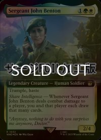 [FOIL] ジョン・ベントン伍長/Sergeant John Benton No.1032 (拡張アート版・サージ仕様) 【英語版】 [WHO-金R]