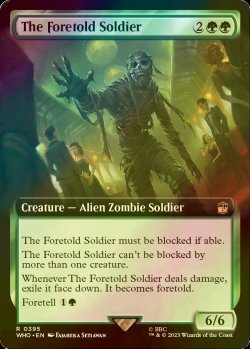 画像1: [FOIL] フォートールドの兵士/The Foretold Soldier No.395 (拡張アート版) 【英語版】 [WHO-緑R]
