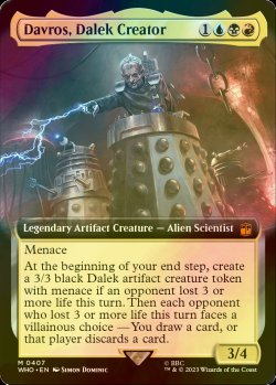 画像1: [FOIL] ダーレクの創造主、ダヴロス/Davros, Dalek Creator No.407 (拡張アート版) 【英語版】 [WHO-金MR]