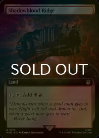[FOIL] シャドーブラッドの尾根/Shadowblood Ridge No.513 (拡張アート版) 【英語版】 [WHO-土地R]